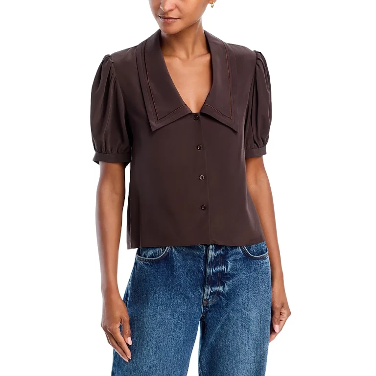 Frame Silk Sailor Blouse