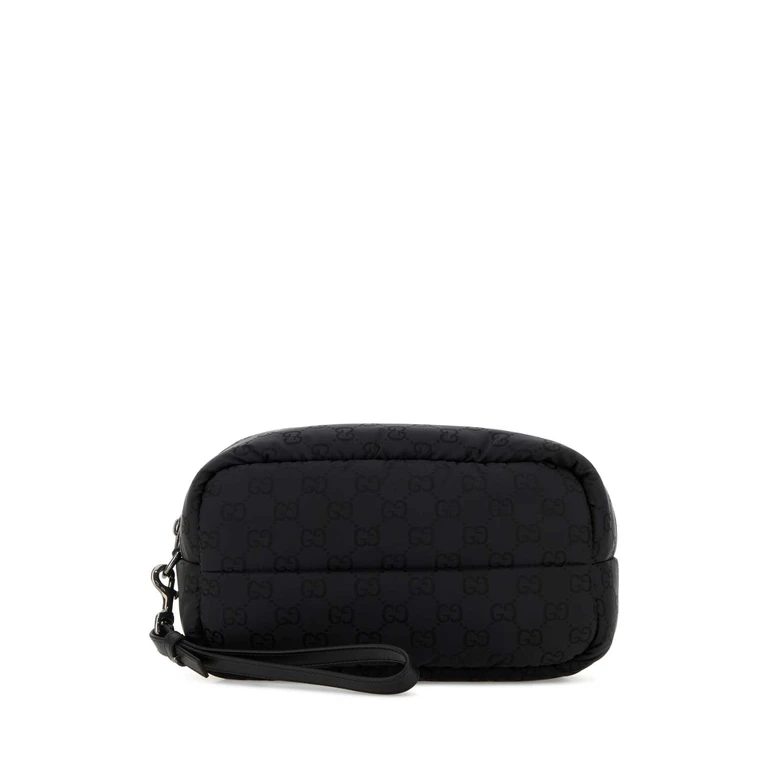Gucci Black Canvas Clutch Blkblkblkvrv - Men
