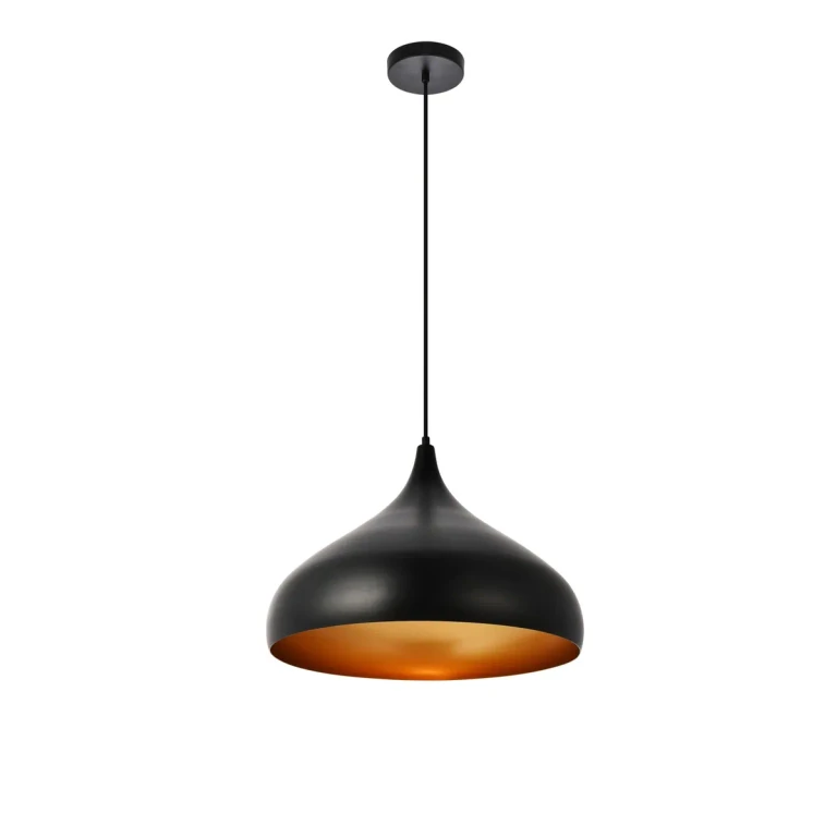 Black One Light Pendant from the Circa Collection