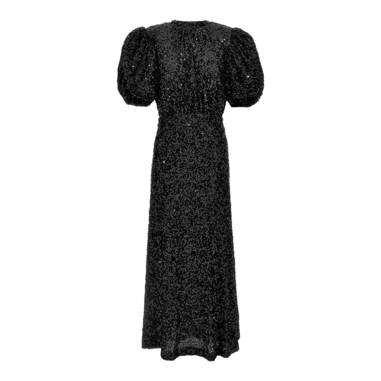 Rotate Birger Christensen Maxi Robe - Noir