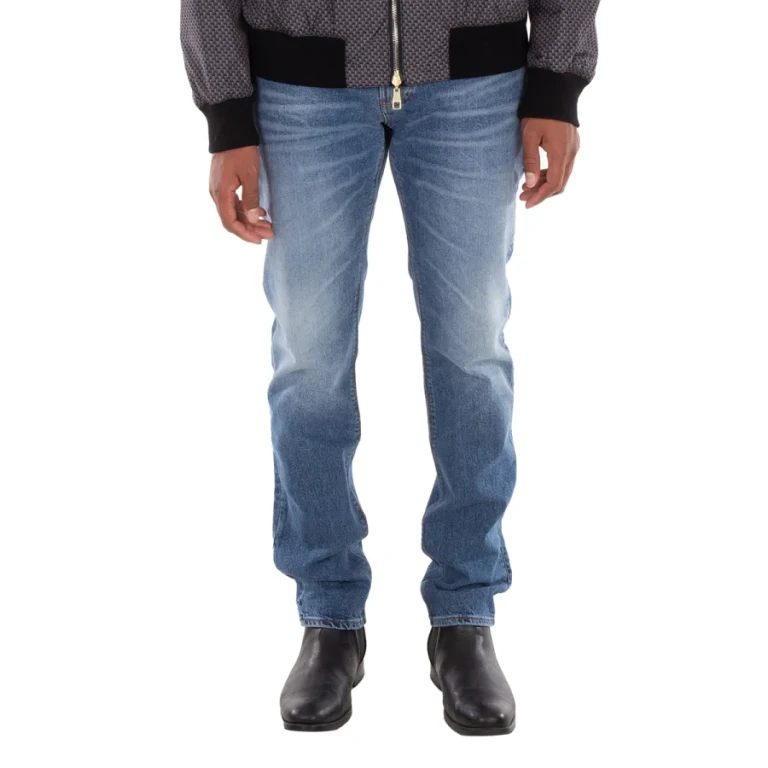 Emporio Armani Veining J06 Slim-Fit Denim Jeans