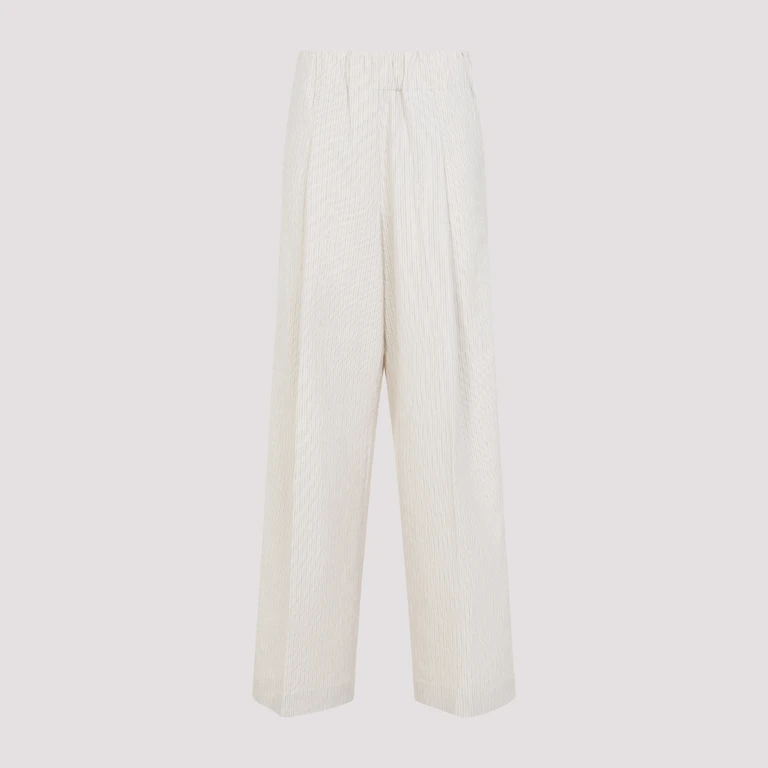 Dries Van Noten Pila Pants Nude & Neutrals Cotton Paper - Women