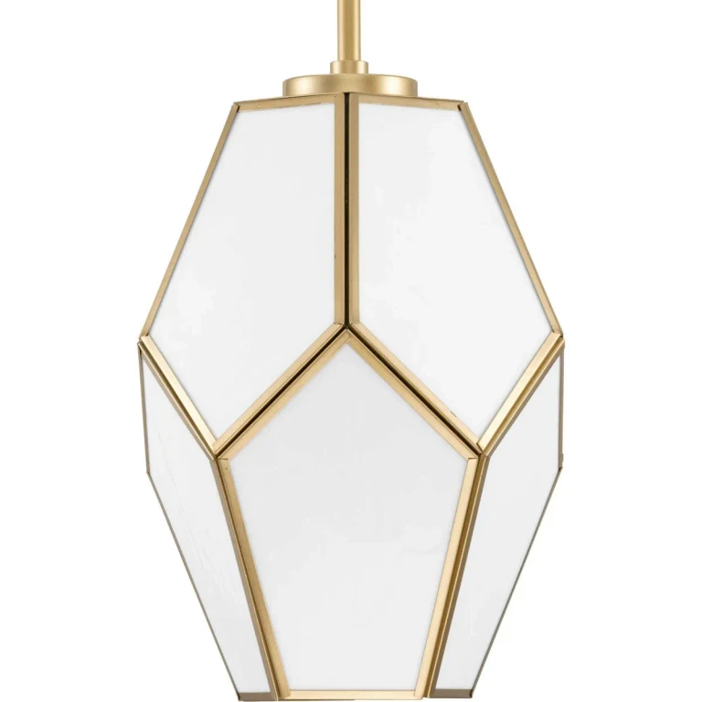 Vintage Gold One Light Pendant from the Latham Collection