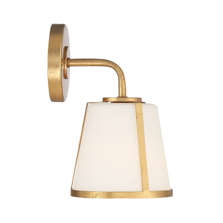 Fulton 1-Light Wall Mount in Antique Gold