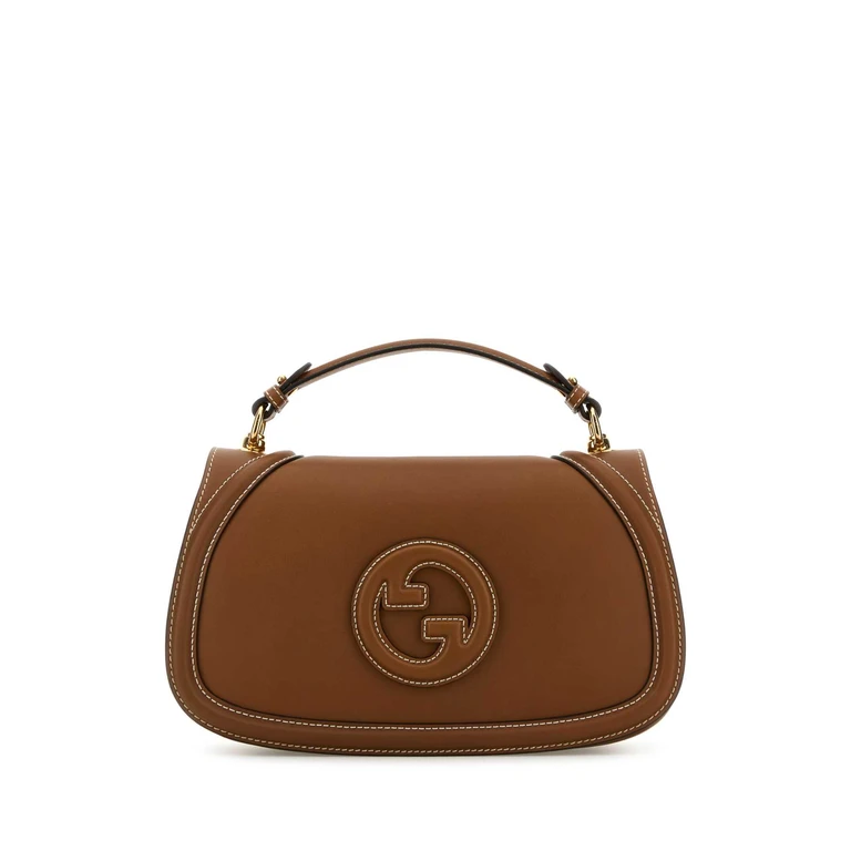 Caramel Leather Gucci Blondie Handbag Sundial Borse A Mano - Women