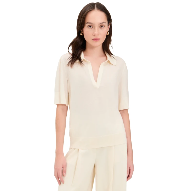 Jenni Kayne Courtney Top Ivory Ivory S