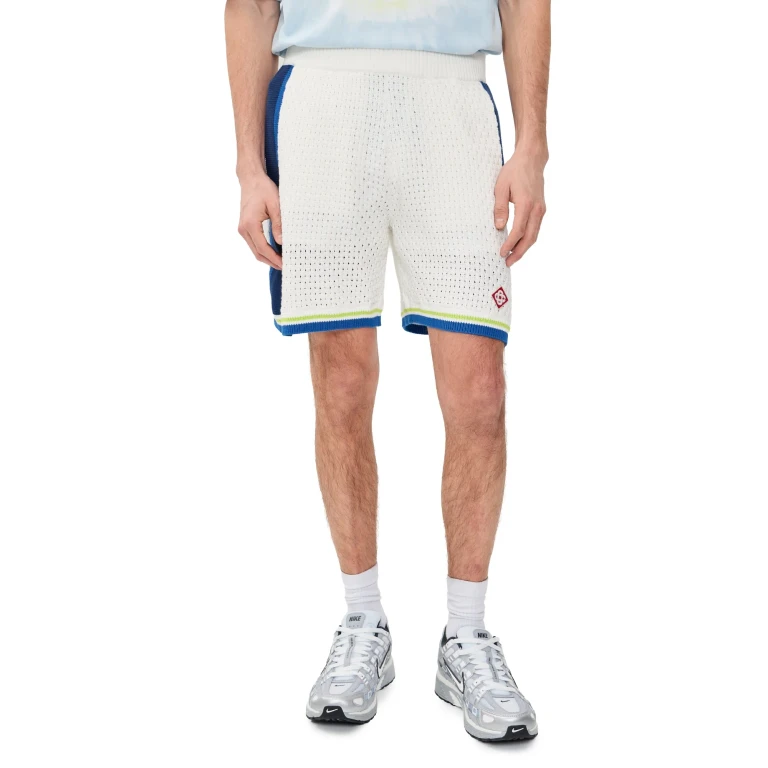 Casablanca Crochet Shorts White