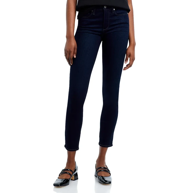 Paige Hoxton High Rise Ankle Skinny Jeans in Mona