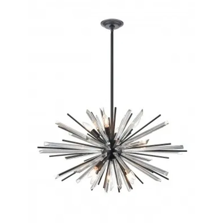 Palisades Ave. 8-Light Chandelier in Black