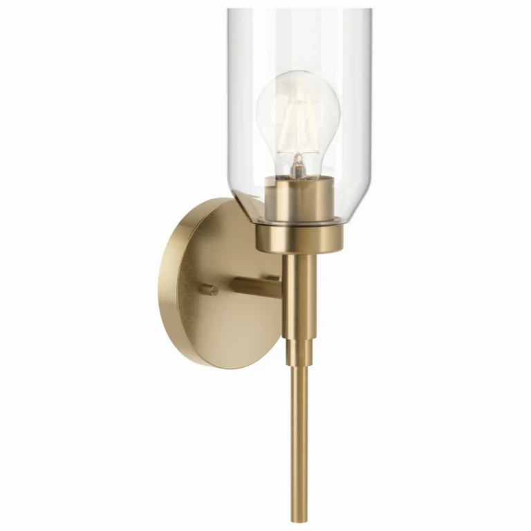 Champagne Bronze One Light Wall Sconce from the Madden Collection