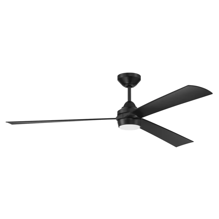 Flat Black 60" Ceiling Fan from the Sterling Collection