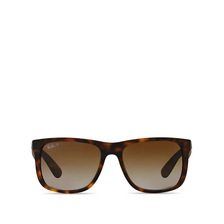 Ray-Ban Justin Polarized Square Sunglasses, 55mm