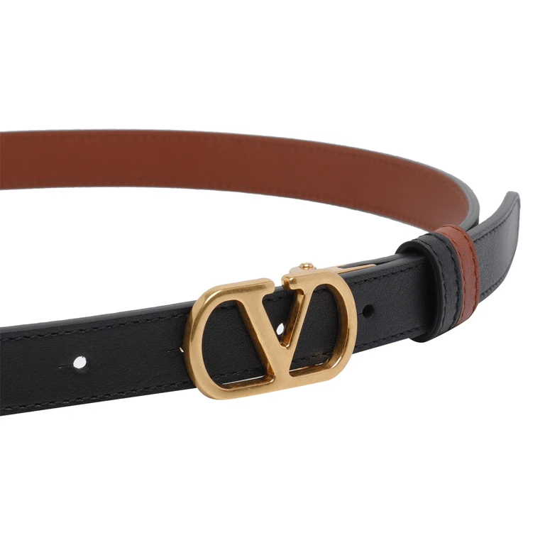Valentino Garavani Belts Black Calf Leather - Women