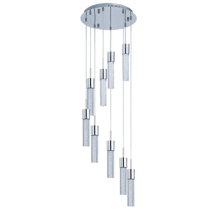 ET2 Fizz IV 9-Light Multi-Light Pendant, Polished Chrome