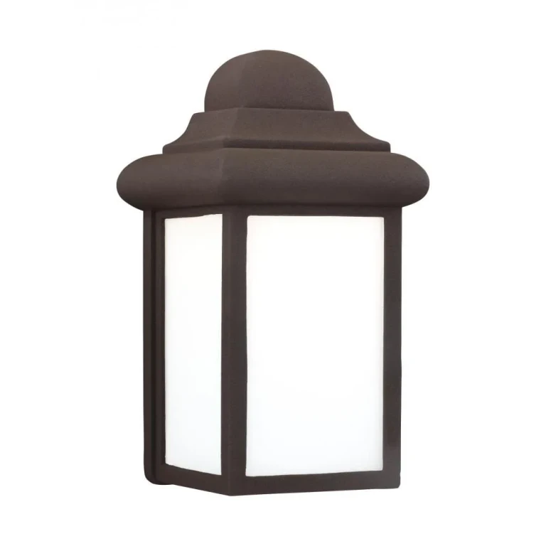 Bronze One Light Outdoor Wall Lantern from the Mullberry Hill Collection