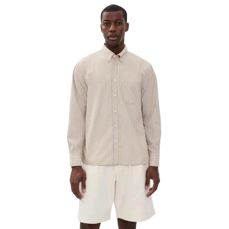 Universal Works Lazy Day Shirt Sand XL