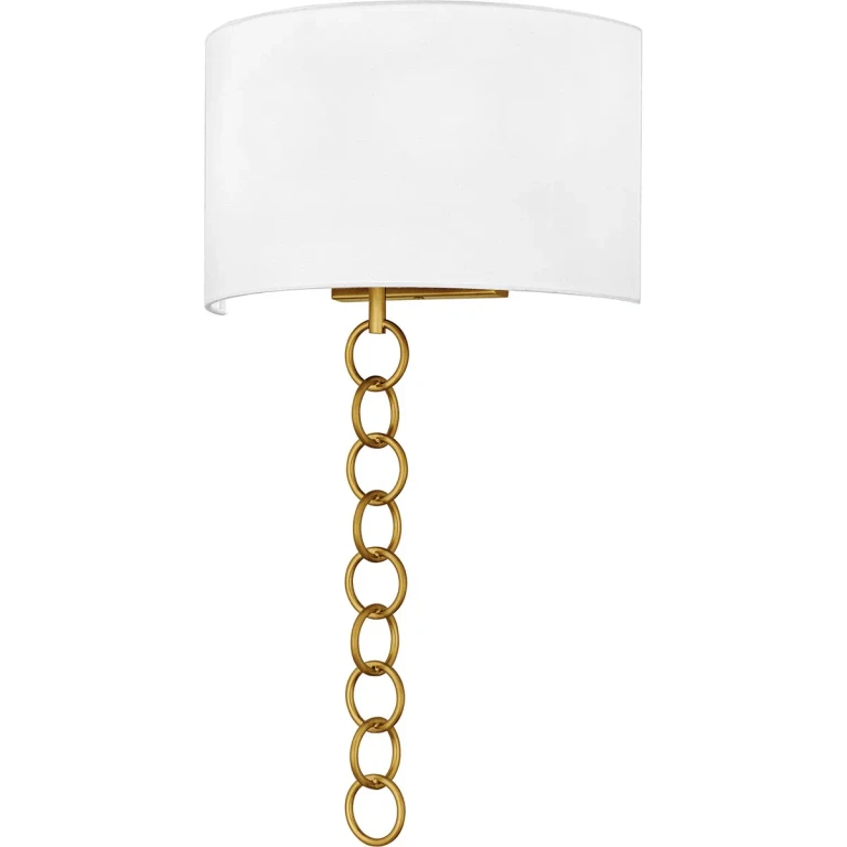 Brushed Gold Wall Sconce from the Baynes Collection