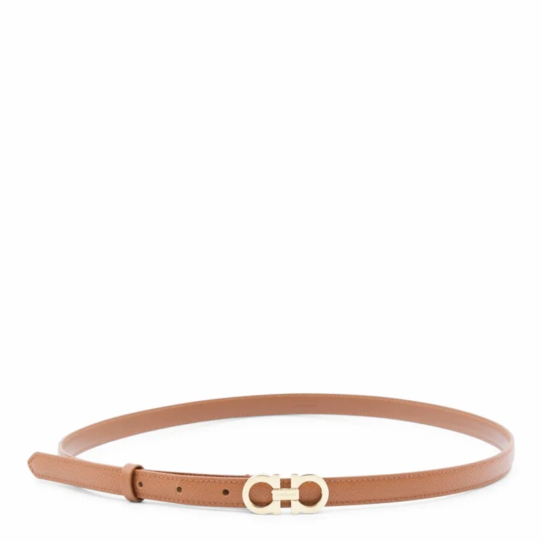 Gancini Leather Belt
