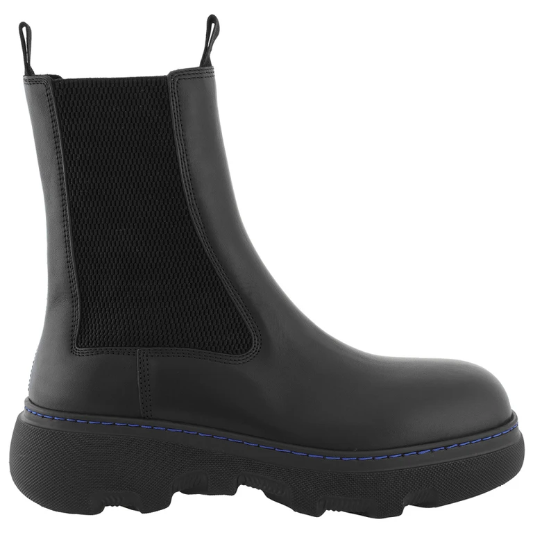 Burberry Creeper Chelsea Leather Ankle Boots
