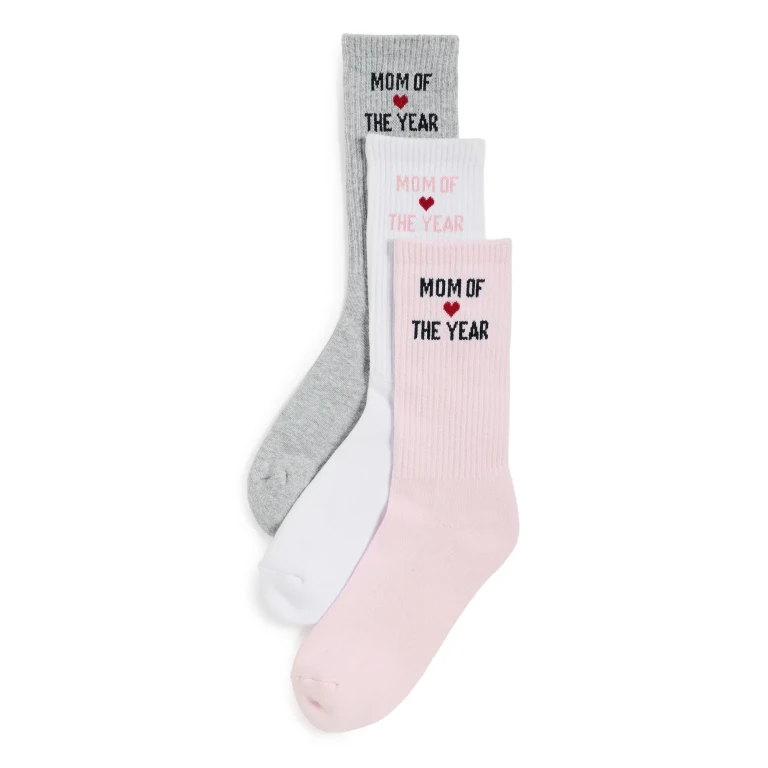 Favorite Daughter The Moty Heart Socks Box Set Blush White Gray One Size