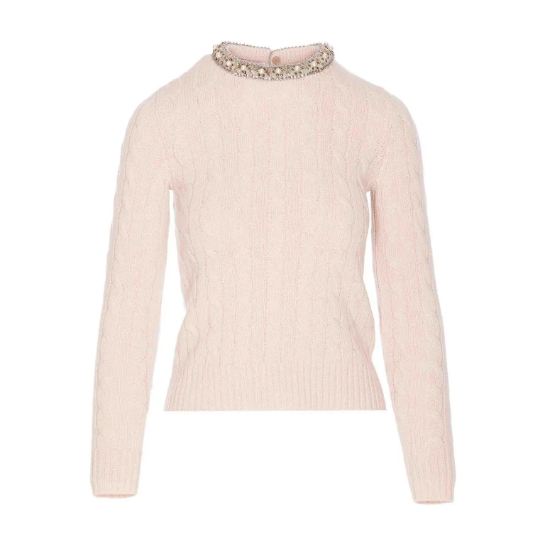 Valentino Garavani Pull Col Rond - Rose