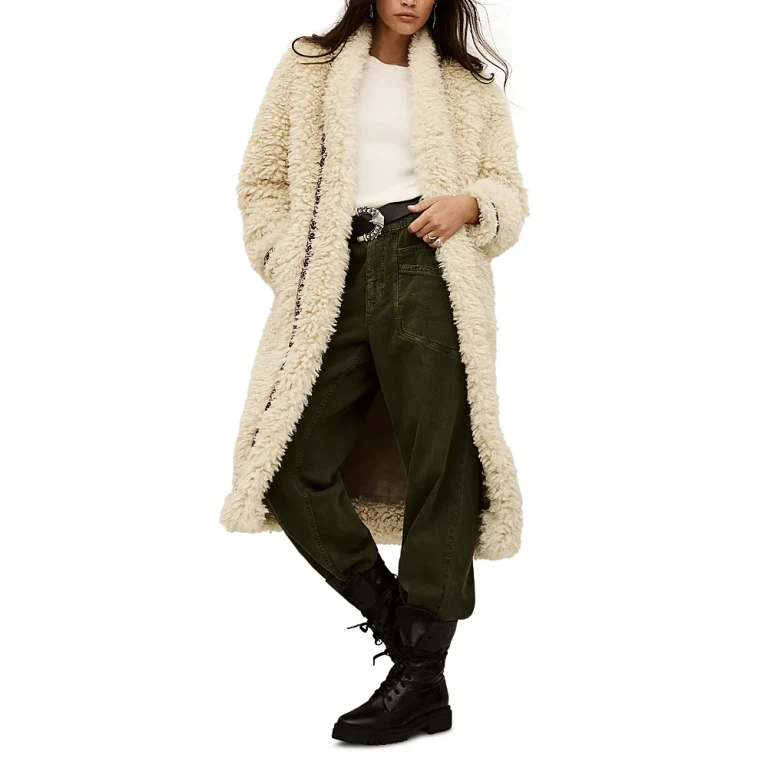 ba & sh Cais Faux Fur Coat