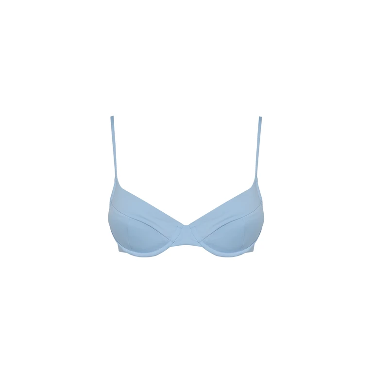 Mc2 Saint Barth Bea Underwired Light Blue Bralette Sky Top - Women