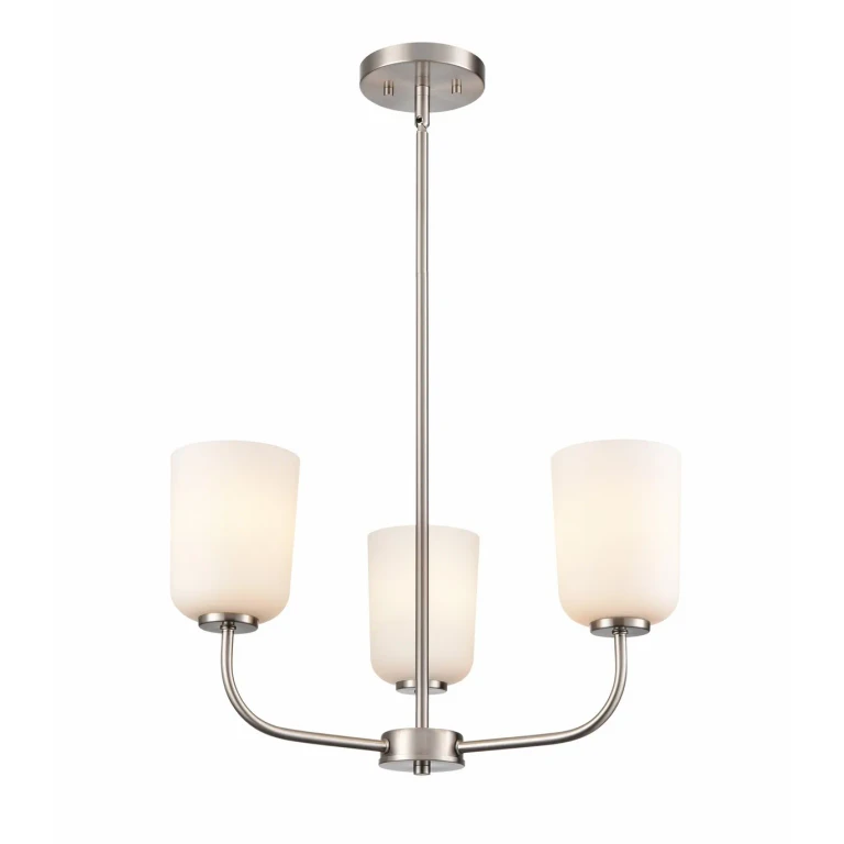 Brushed Nickel Chandelier from the Laphia Collection