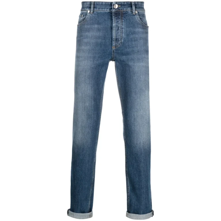 Brunello Cucinelli Jean Droit - Bleu