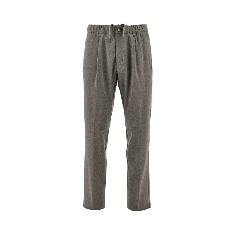 Pantalon Herno pour homme en laine légère stretch avec cordon