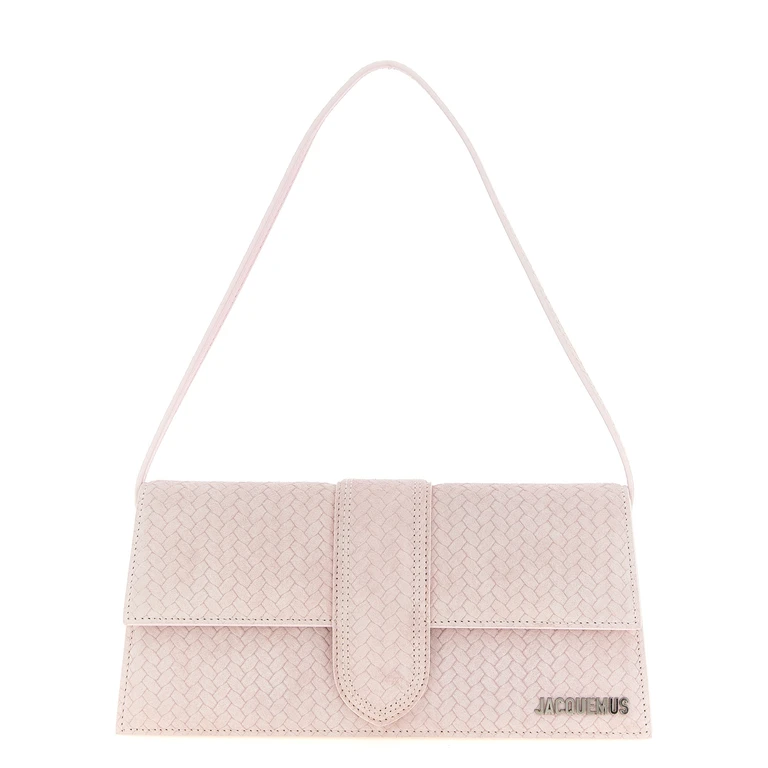 Jacquemus Le Bambino Long Shoulder Bag Pink Calfskin Leather (bos Taurus) - Women