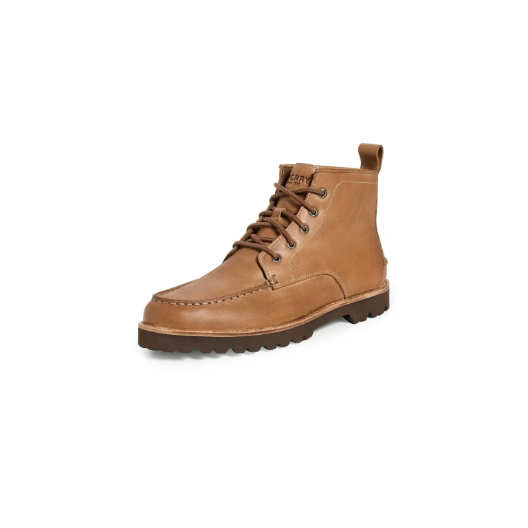 Sperry Newton Apron Toe Boots Taupe 11