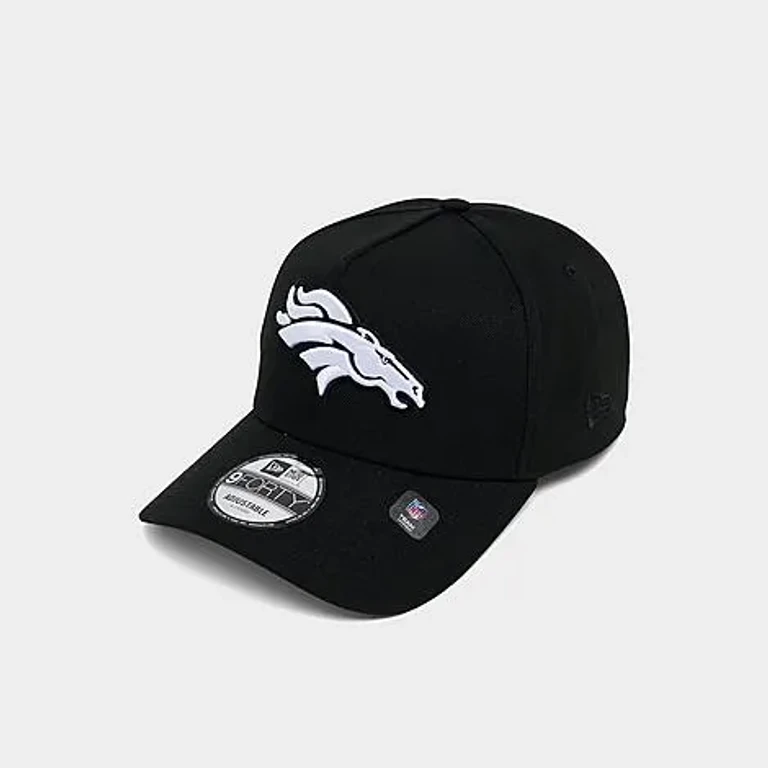 New Era Denver Broncos NFL 9FORTY A-Frame Monochrome Snapback Hat in Black/White