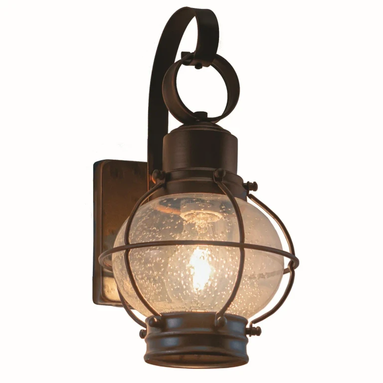 Burnished Bronze One Light Outdoor Wall Mount from the Chatham Collection