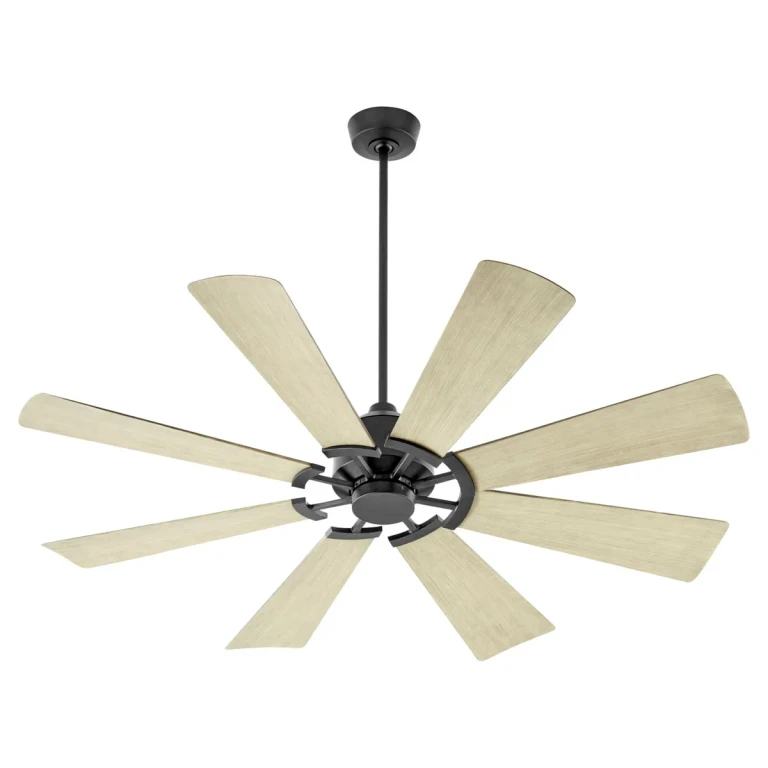Matte Black 72"Patio Fan from the Mod Collection