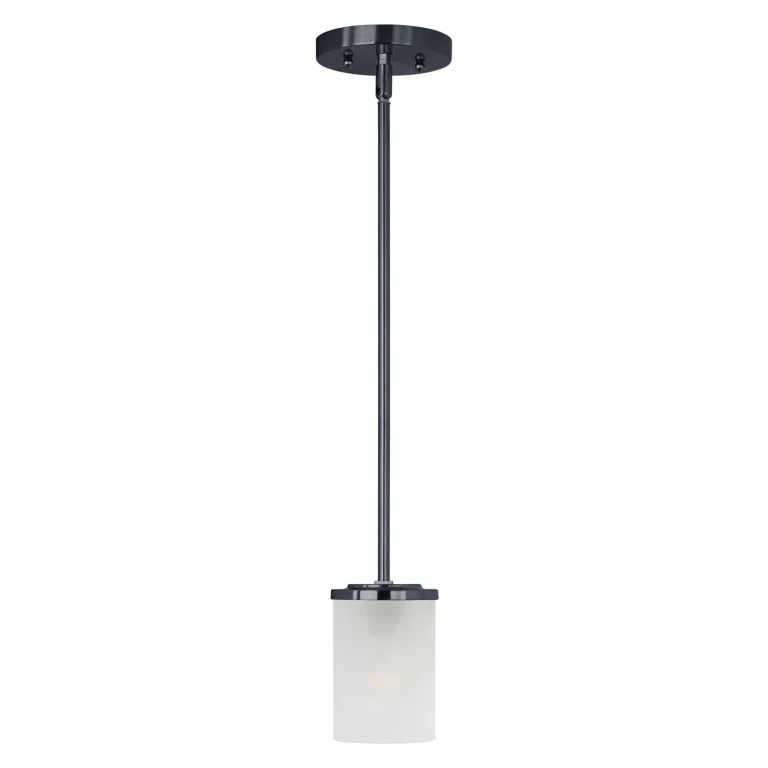 Black One Light Mini Pendant from the Corona Collection