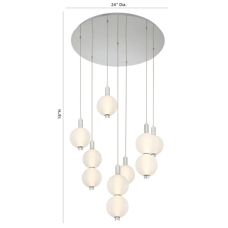 Nickel LED Pendant from the Palmas Collection