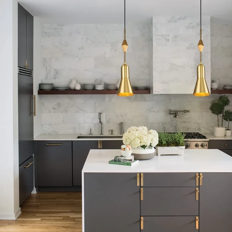 Aged Brass Pendant from the Etoile Collection