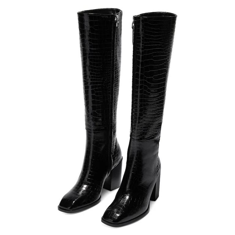 Aeyde Women's Teresa Square Toe Block Heel Boots