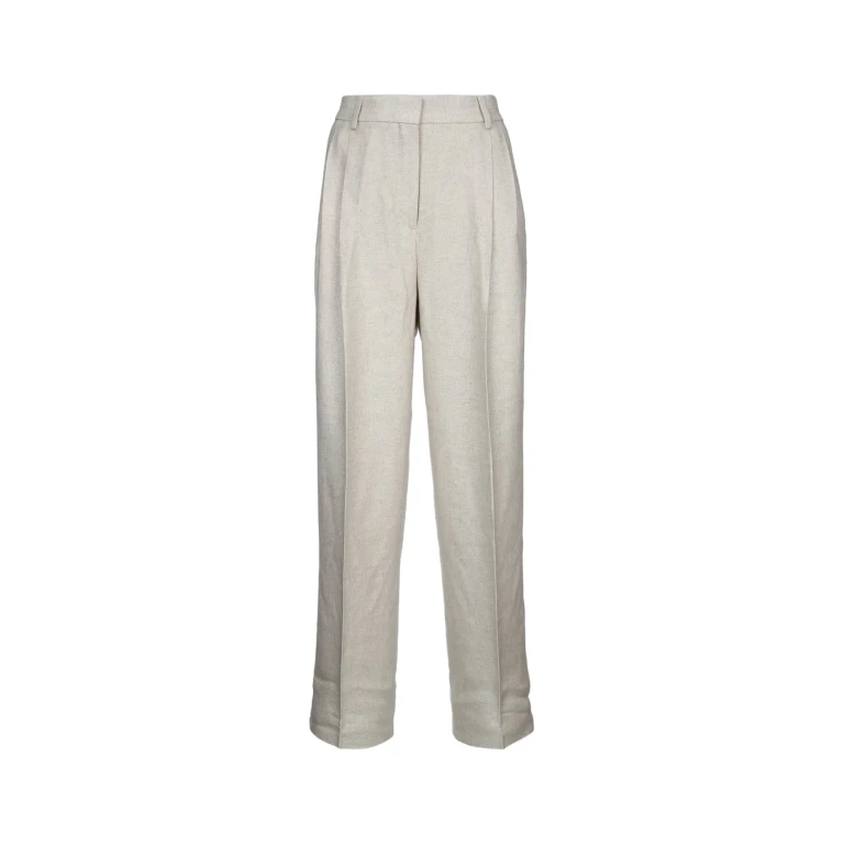 Totême Double-pleat Straight Trousers