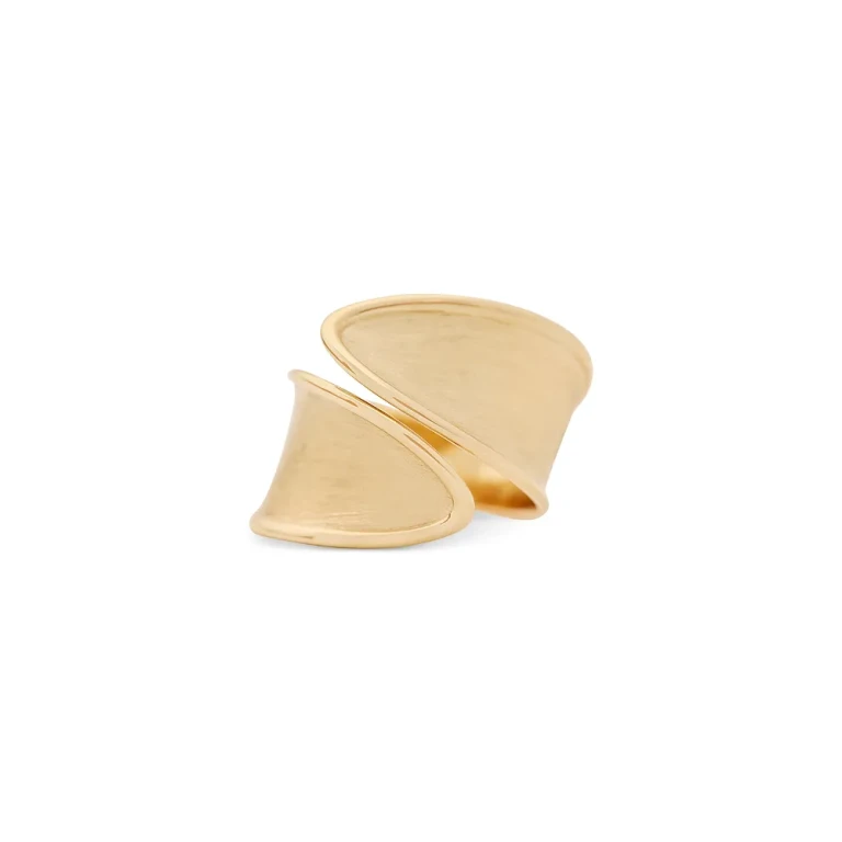 Marco Bicego 18K Yellow Gold Lunaria Twist Textured Wrap Ring