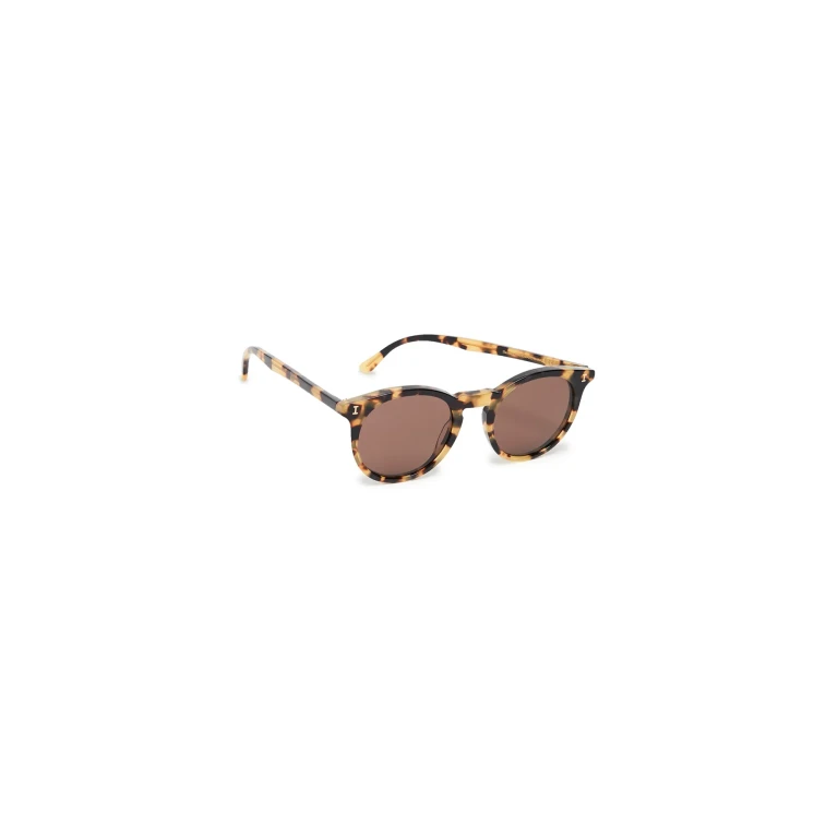 Illesteva Sterling Sunglasses Tortoise with Brown One Size