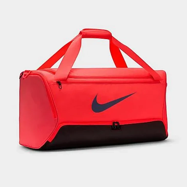 Nike Brasilia 9.5 Training Duffel Bag (60L) in Hot Lava/Black/Diffused Blue