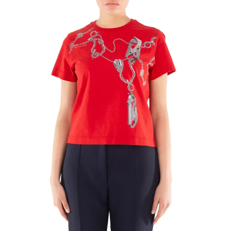 Burberry Knight Hardware Cotton T-Shirt