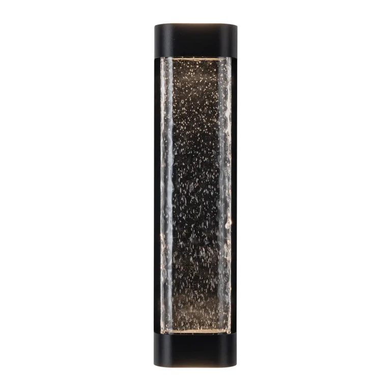 Black LED Exterior Wall Sconce from the Moondew Collection