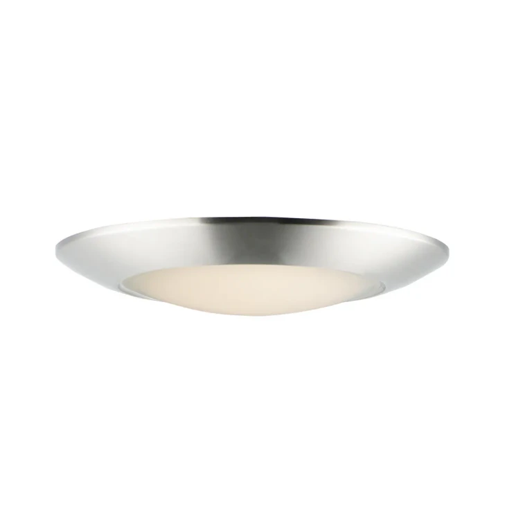 Satin Nickel LED Flush Mount from the Diverse Collection