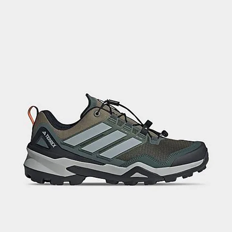 adidas Men's Terrex Skychaser Hiking Shoes in Olive Strata/Grey/Core Black Size: 7.0