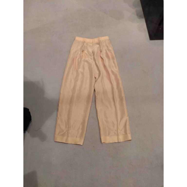 Fabiana Filippi L785 Pantaloni Nude & Neutrals Linen/flax Pant - Women