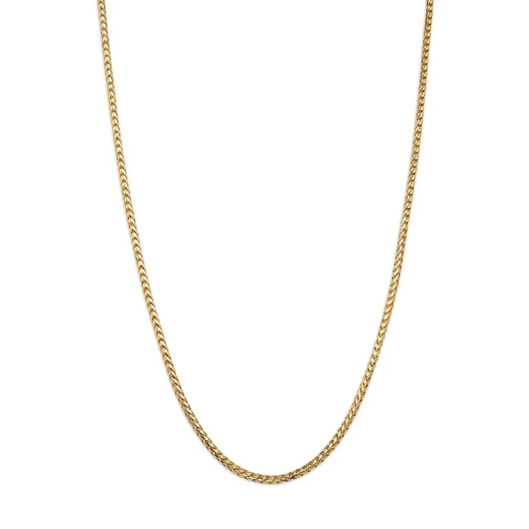 Men's Franco Link Chain Necklace in 14K Yellow Gold, 22