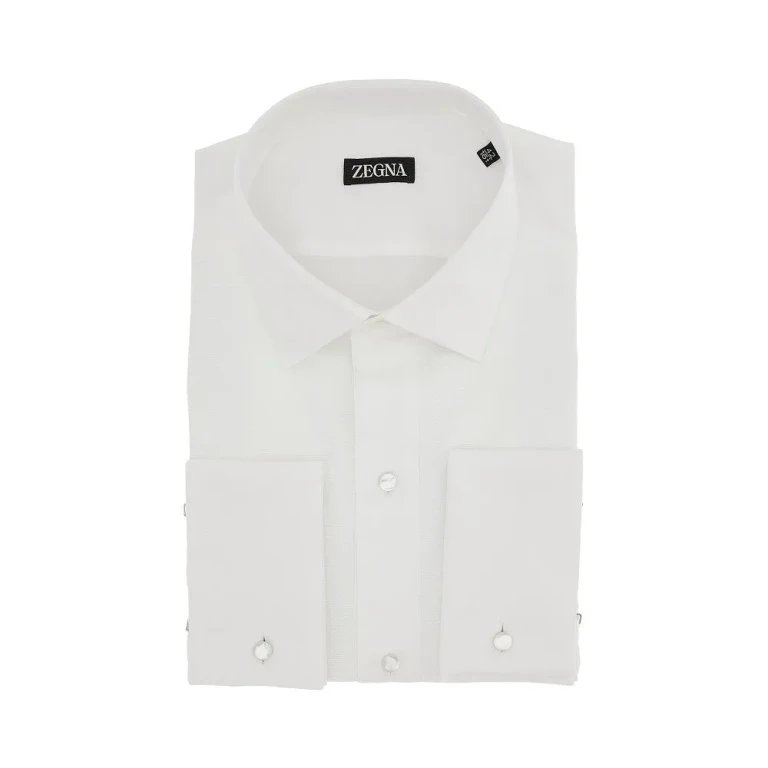 ZEGNA Cotton tuxedo shirt Man 40